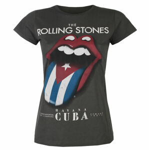Tričko metal ROCK OFF Rolling Stones Havana Cuba CHAR Čierna