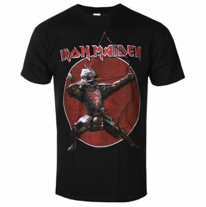Tričko metal ROCK OFF Iron Maiden Eddie Archer Red Circle BL Čierna