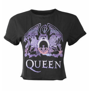 Tričko metal AMPLIFIED Queen NEON SIGN Čierna
