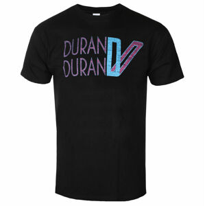 Tričko metal ROCK OFF Duran Duran Double D Logo Čierna