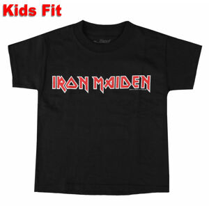 tričko detské Iron Maiden - Logo - BLACK - ROCK OFF - IMTEE40BB