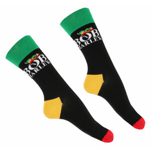 ponožky Bob Marley - Logo - Black - ROCK OFF - BMASCK01MB