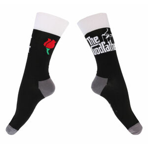 ponožky Godfather - Logo White - Black - ROCK OFF - GFSCK02MB