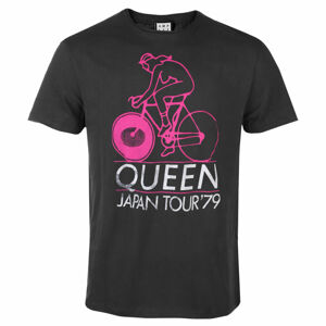 tričko pánske QUEEN - JAPAN TOUR 79 - Charcoal - AMPLIFIED - ZAV210C39