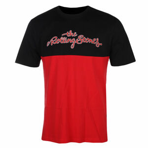 tričko pánske THE ROLLING STONES - TONGUE - BLACK / RED - AMPLIFIED - ZAV831K41