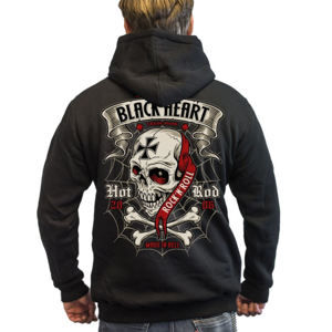 mikina s kapucňou BLACK HEART CRUSTY DEMONS Čierna M