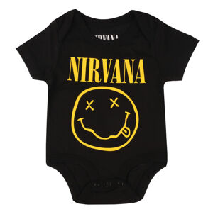 body detské Nirvana - Yellow Happy Face - ROCK OFF - NIRVBG04TB