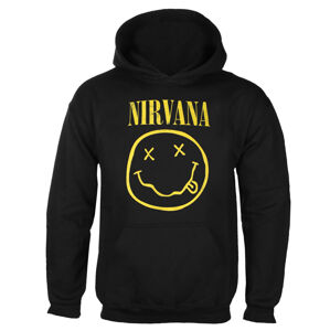mikina pánska Nirvana - Yellow Happy Face - ROCK OFF - NIRVHD04MB