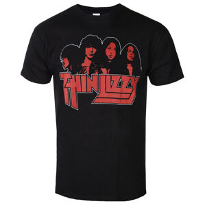 tričko pánske Thin Lizzy - Band Photo Logo - ROCK OFF - TLTS08MB