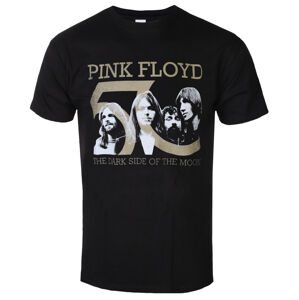 tričko pánske Pink Floyd - Band Photo & 50th Logo - ROCK OFF - PFTEE167MB