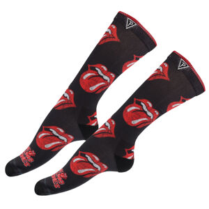 ponožky THE ROLLING STONES - ALLOVER DISTRESSED TONGUES - BLACK - PERRI´S SOCKS - RSB302-001