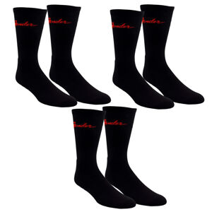 ponožky (set 3 párov) PERRI´S SOCKS - FENDER CLASSIC FENDER CREW - BLACK - FGA372-001