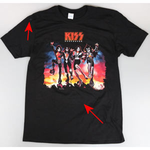 tričko pánske Kiss - Destroyer - PLASTIC HEAD - POŠKODENÉ - MA158