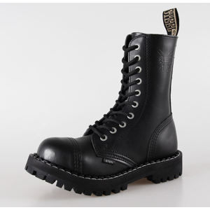 topánky kožené STEEL Čierna 38