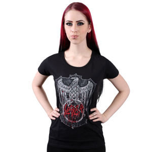 Tričko metal ROCK OFF Slayer Bloody Shield Čierna XL