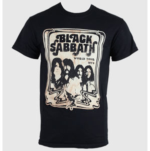 Tričko metal ROCK OFF Black Sabbath Concert Flyer Čierna M