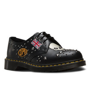 topánky kožené Dr. Martens 3 dírkové Čierna 38