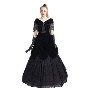 šaty dámske PUNK RAVE - Lady de la Morte - Q-273 BK XL