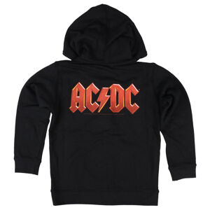 mikina s kapucňou Metal-Kids AC-DC Logo Čierna