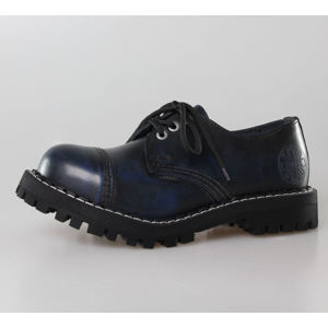 topánky kožené dámske - - STEEL - 101/102 Blue 41