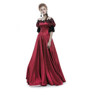 šaty dámske PUNK RAVE - Ruby Gothic - WQ-352 RD M