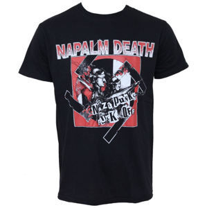 Tričko metal RAZAMATAZ Napalm Death Nazi Punks Čierna viacfarebná L
