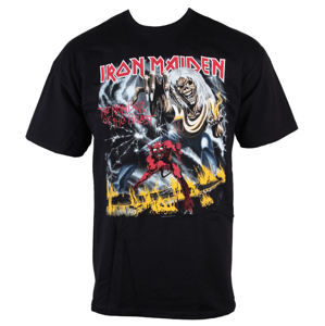 Tričko metal ROCK OFF Iron Maiden The Number of the Beast Čierna S