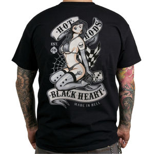 tričko street BLACK HEART LOLA Čierna