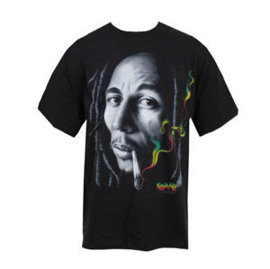 BRAVADO EU Bob Marley Rasta Smoke Čierna