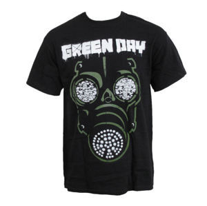 Tričko metal ROCK OFF Green Day green mask Čierna M