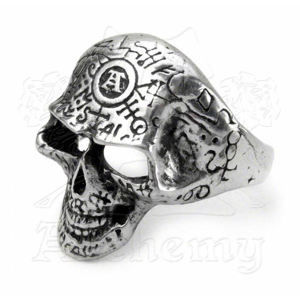 prsteň Omega Skull ALCHEMY GOTHIC - R122 N