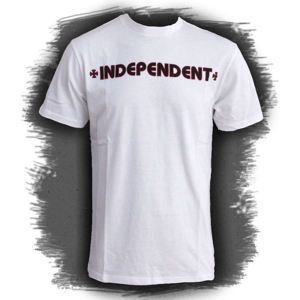 tričko pánske INDEPENDENT "Bar Cross" - WHITE