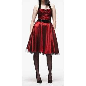 šaty dámske HELL BUNNY "Songstree Dress (RED/BLACK) - 4039 XS