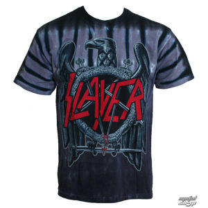 Tričko metal LIQUID BLUE Slayer Eagle Čierna sivá M