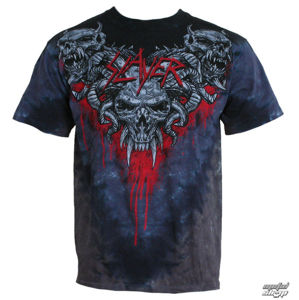 Tričko metal LIQUID BLUE Slayer Hell Awaits Čierna sivá
