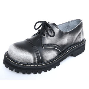 topánky kožené KMM Čierna sivá biela 36