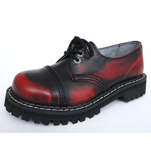topánky kožené KMM Čierna červená 37