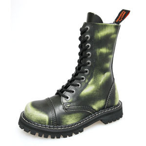 topánky kožené KMM Čierna zelená 39