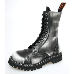 topánky kožené KMM Čierna sivá biela