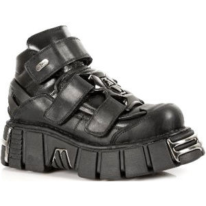 topánky kožené NEW ROCK 285-S1 Čierna 43