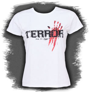 Tričko metal Buckaneer Terror Bloody Hand biela L