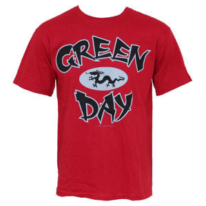 Tričko metal BRAVADO Green Day Ghina Dragon červená