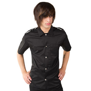 Košele ADERLASS Army Shirt Denim Black