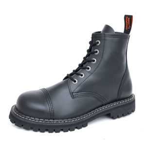 topánky kožené KMM Black Čierna 43