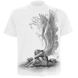 tričko SPIRAL Enslaved Angel biela