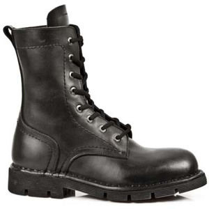 topánky kožené NEW ROCK 1423-S1 Čierna 41