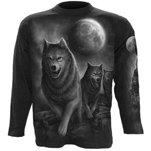 tričko SPIRAL Wolf Pack Wrap Čierna L