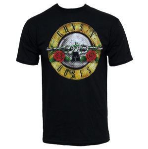 Tričko metal BRAVADO Guns N' Roses Distressed Bullet Čierna XL