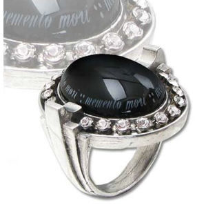 prsteň Mori Noir - ALCHEMY GOTHIC - R179 L