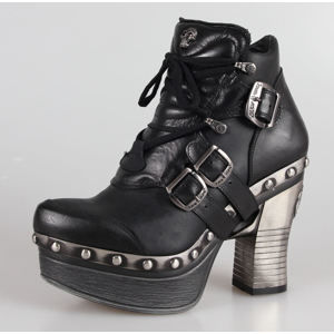 topánky na podpätku NEW ROCK Z010-C1 Čierna 38